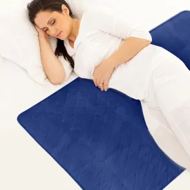 Bed Pads for Incontinence Washable Large (34"  52"), Reusable Waterproof Bed Underpads Chuck Pads with Non-Slip Back for Elderly, Kids, Women or Pets, Navy