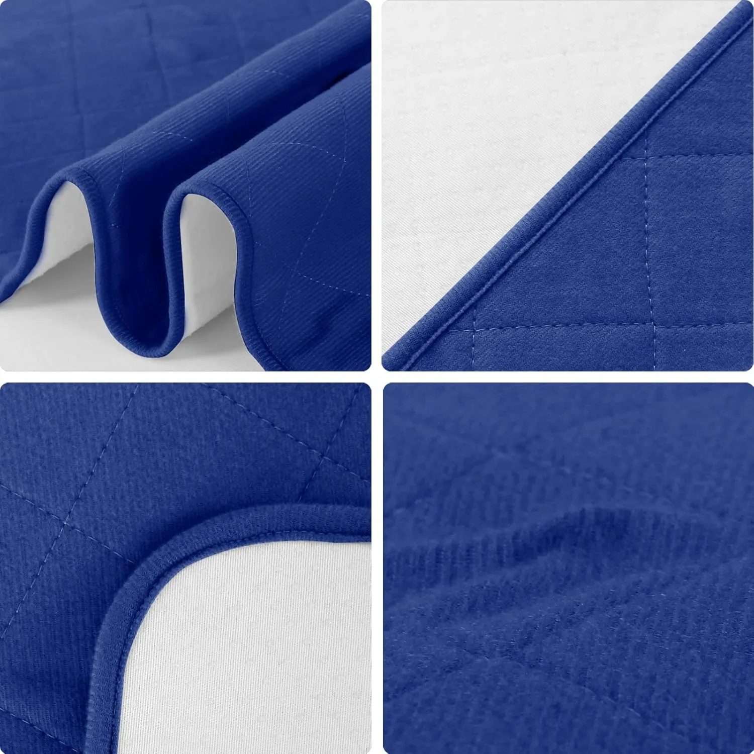 Bed Pads for Incontinence Washable Large (34"  52"), Reusable Waterproof Bed Underpads Chuck Pads with Non-Slip Back for Elderly, Kids, Women or Pets, Navy