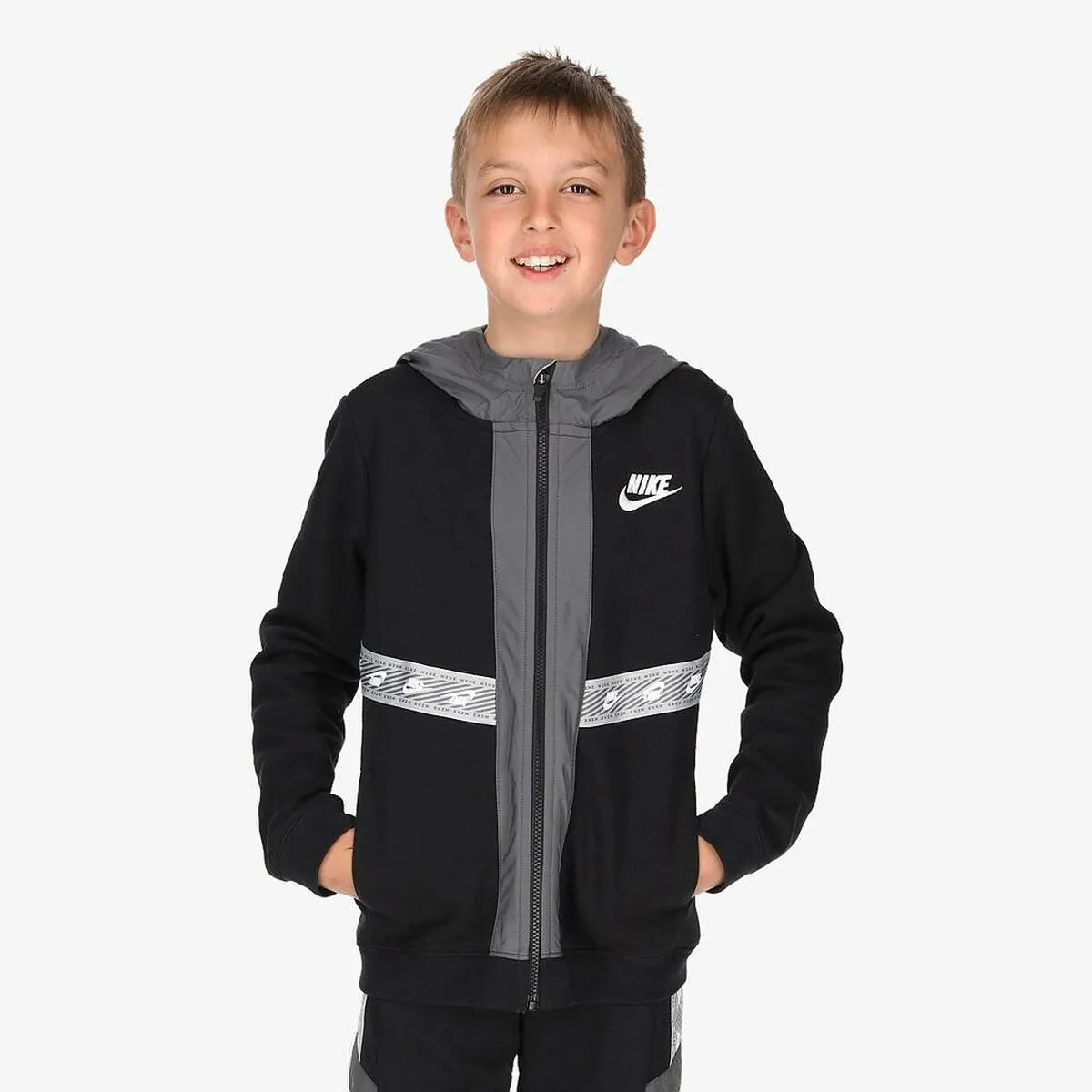 Children'S Sports Jacket Nike Black Cotton
