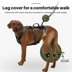 Easy Walk No Pull Dog Harness for Large Dogs, Heavy Duty Tactical Dog Harness with Handle, Easy Control and Training Better Leash Manners (Moss Green, Medium)