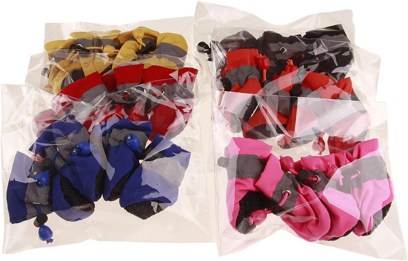 GabeFish Anti Slip Dog Socks Shoes Adjustable Drawstring Boot Paw Protectors for Small Medium Pets Cats Orange Medium