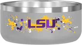 Gametime Sidekicks LSU Tigers Dog Bowl - Officially Licensed, 18/8 Stainless Steel, Double-Walled, Vacuum-Insulated, UV LED Printed Logos -