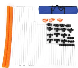 lyrlody Adjustable Bar Jumps Hurdle Hoop Pole Obstacle Course Dog Jumps Set, Lightweight Equipment for Jumps Training on Grass, Give You and Your Pet Agility Interaction Fun