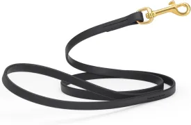 Viper K9 Biothane Working Dog Leash Waterproof Lead for Tracking Training Schutzhund Dog Sport & Search - Odor-Proof Long Line with Solid Brass Snap for Puppy Medium and Large 1/2" x 6ft Black