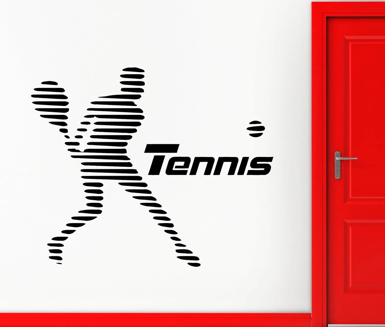 Wall Sticker Vinyl Decal Tennis Player Sports Decor Healthy Lifestyle (ig1999)