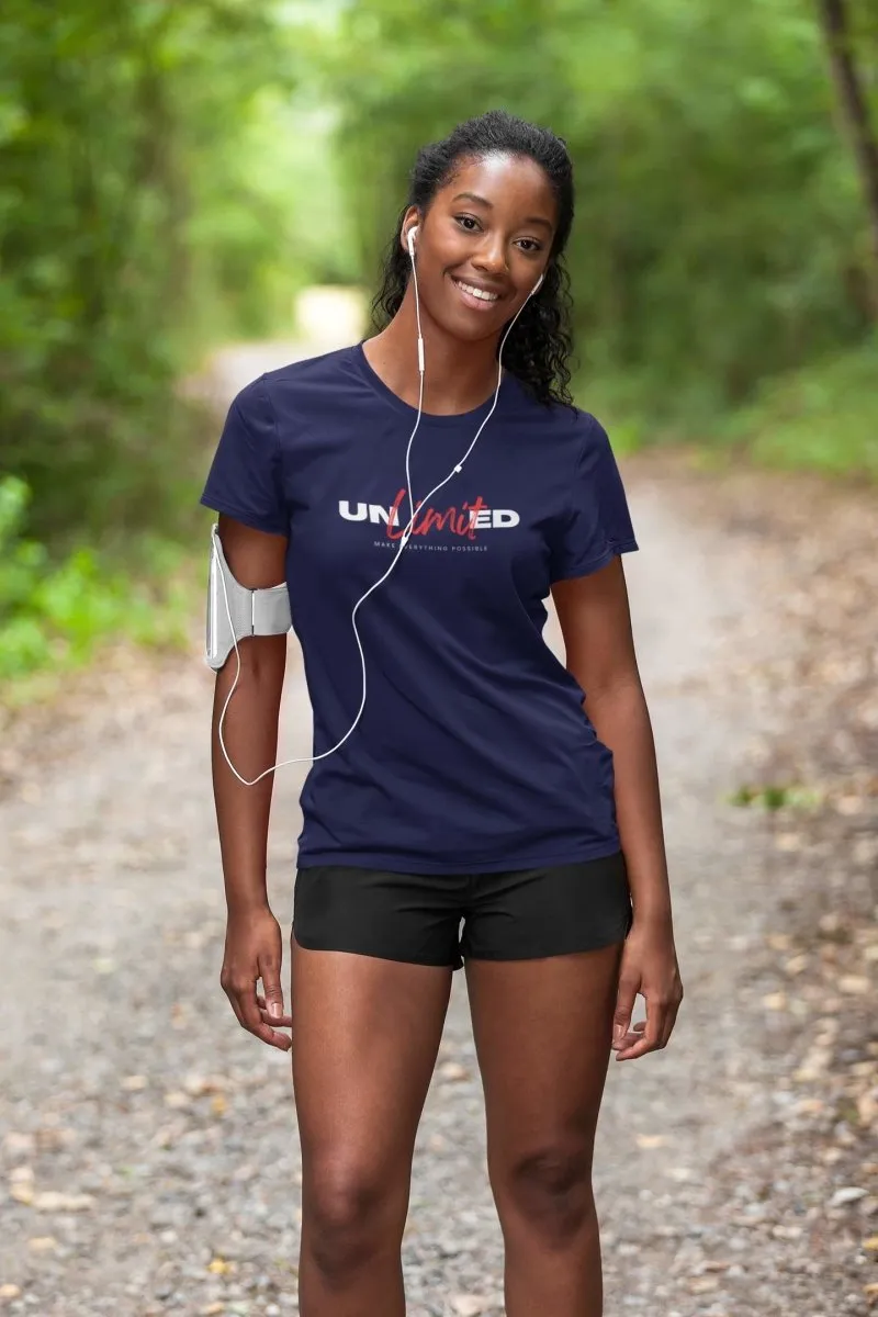 Womens Designer T-Shirts 'Unlimited' Design