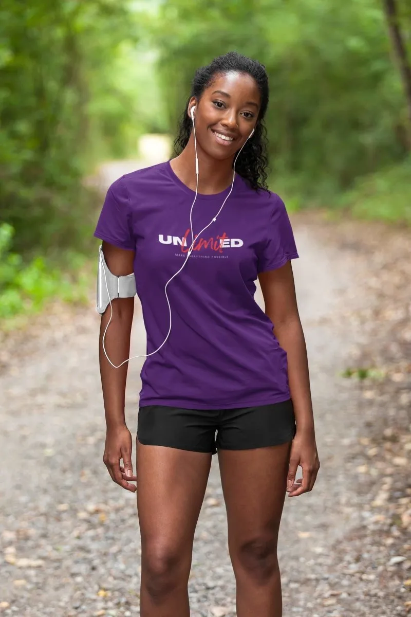 Womens Designer T-Shirts 'Unlimited' Design